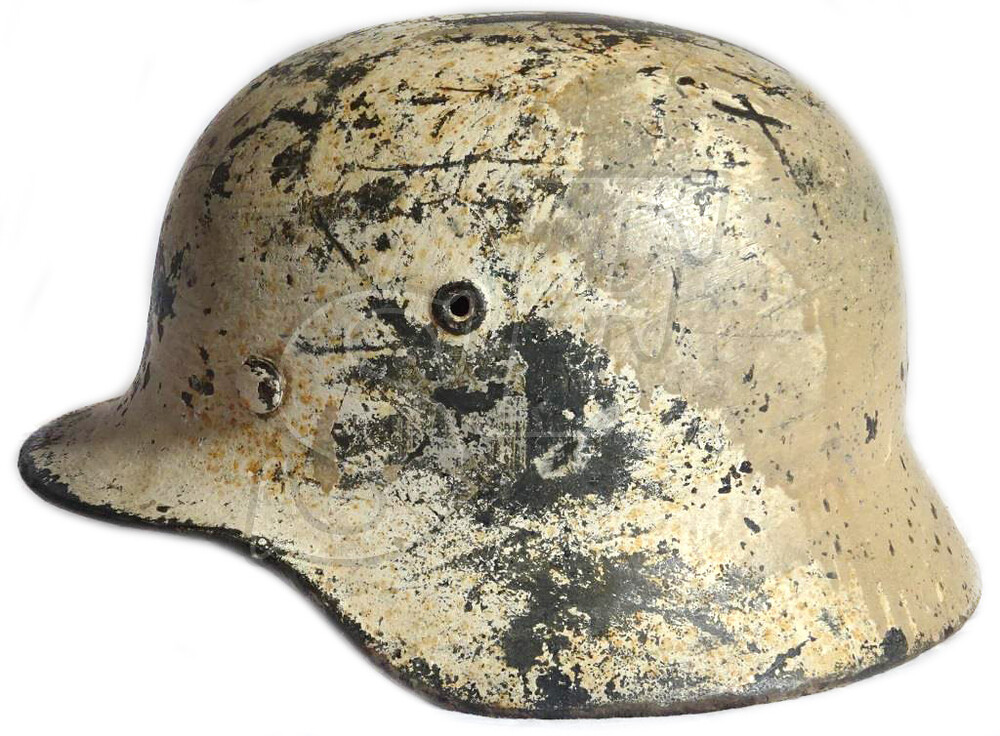 Winter camo Wehrmacht helmet M40