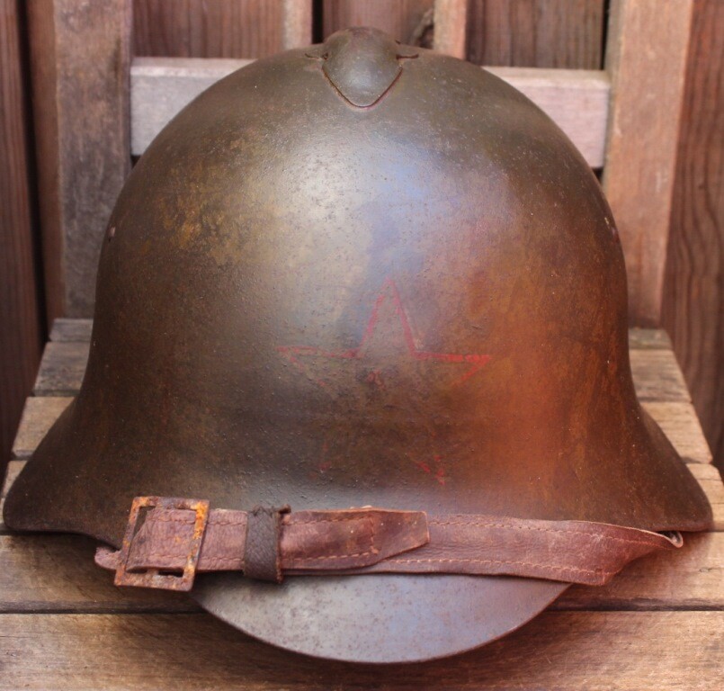Soviet helmet SSh36 / from Leningrad
