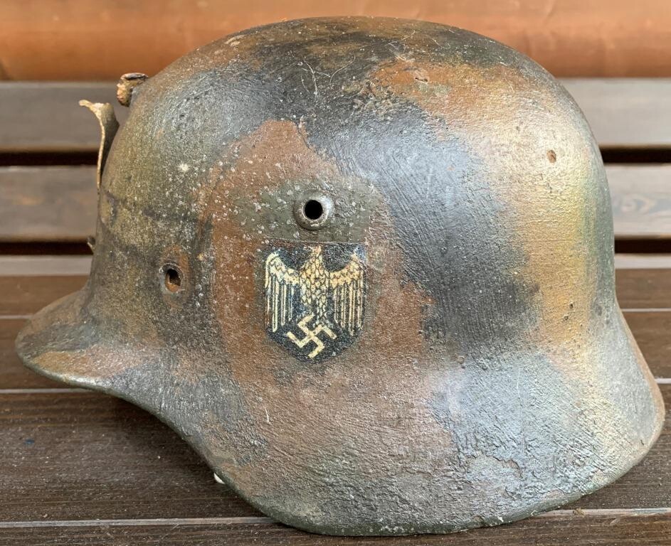 Restored German helmet M35 DD, Wehrmacht
