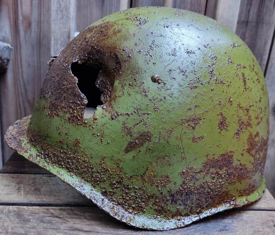 Soviet helmet SSh39 / from Smolensk