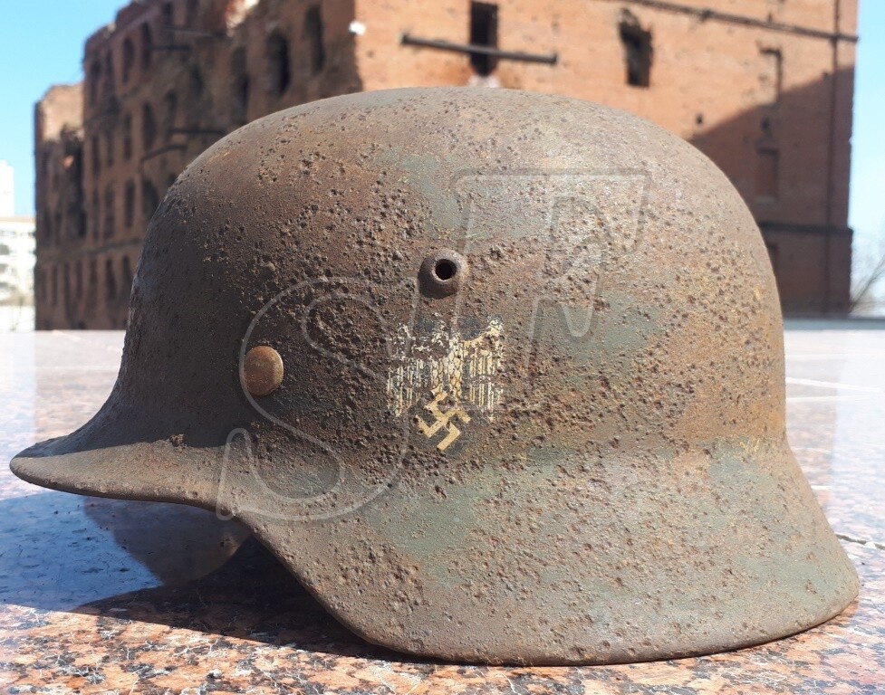 German helmet M35 from Kharkov
