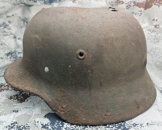 German helmet M40 / from Stalingrad