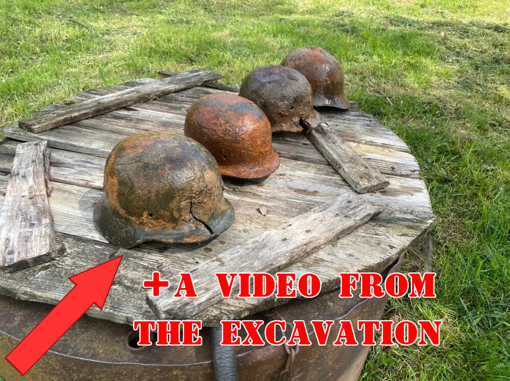 German helmet M40 / from Smolensk