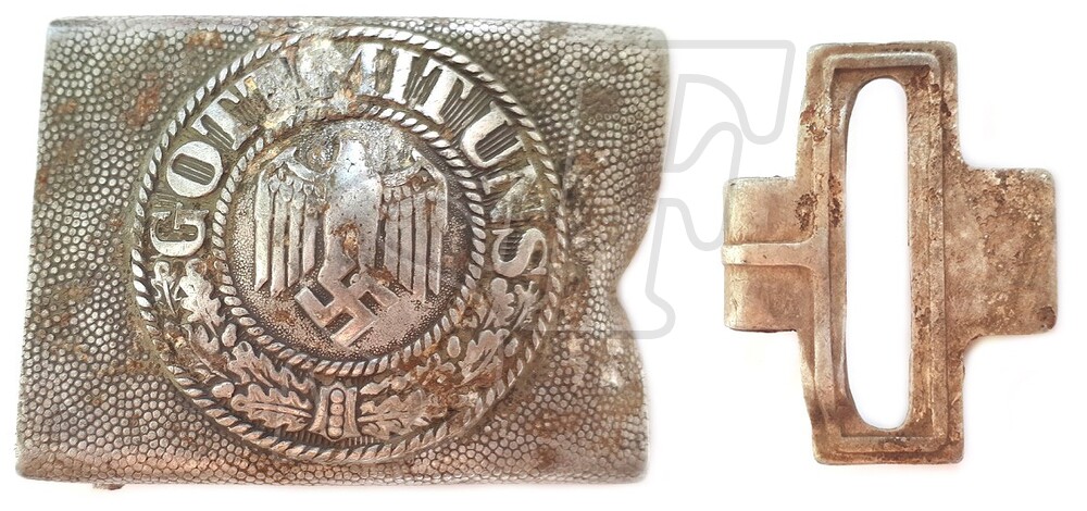 Wehrmacht buckle “Gott mit Uns” / from Stalingrad