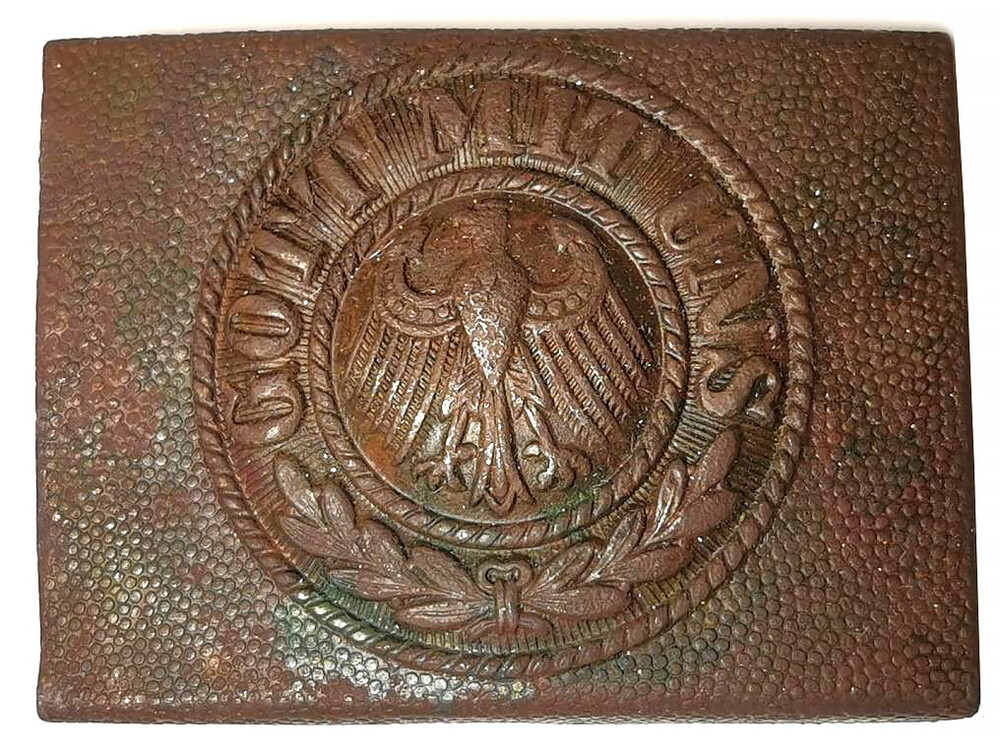 Weimar Republic belt buckle “Gott mit Uns” / from Insterburg