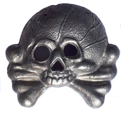 Panzer collar tab skull / from Stalingrad