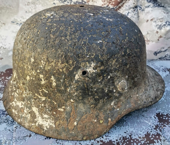 German helmet M40 / from Stalingrad