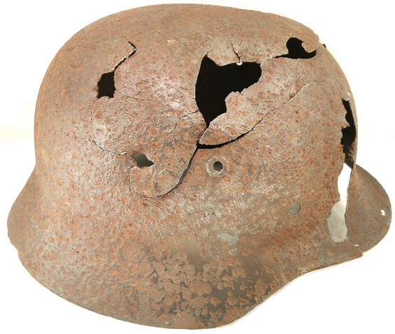 German helmet M40 / from Pskov