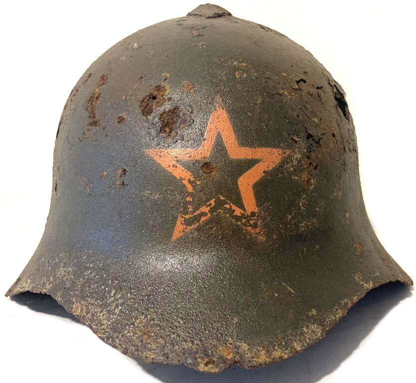 Soviet helmet SSh36 / from Leningrad
