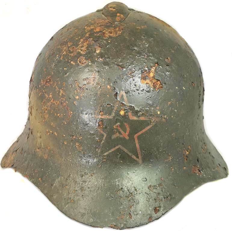 Soviet helmet SSh36 / from Stalingrad