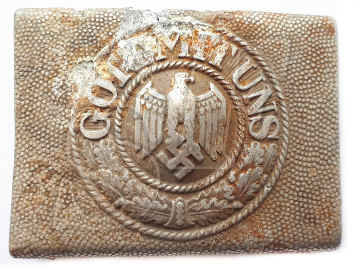 Wehrmacht buckle “Gott mit Uns” / from Stalingrad