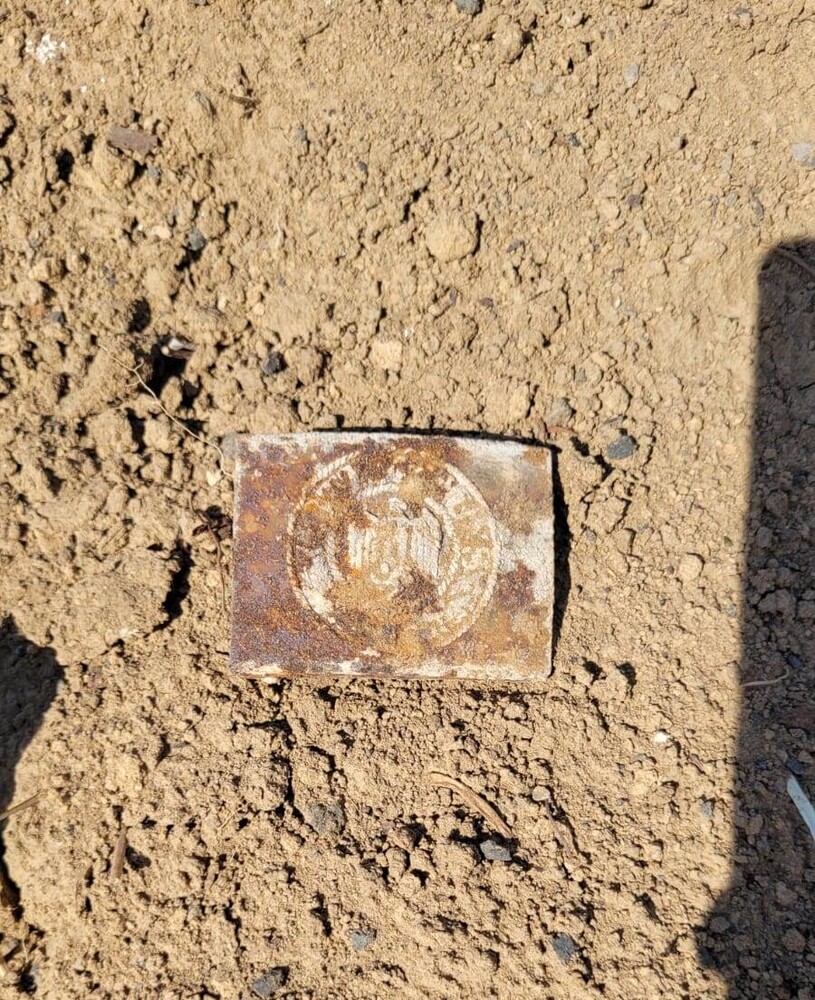 Wehrmacht iron belt buckle / from Stalingrad