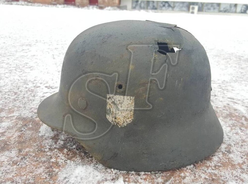 German steel helmet M40 from the Village Baybaev