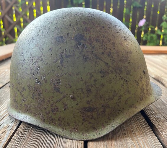 Soviet helmet SSh40 / from Stalingrad
