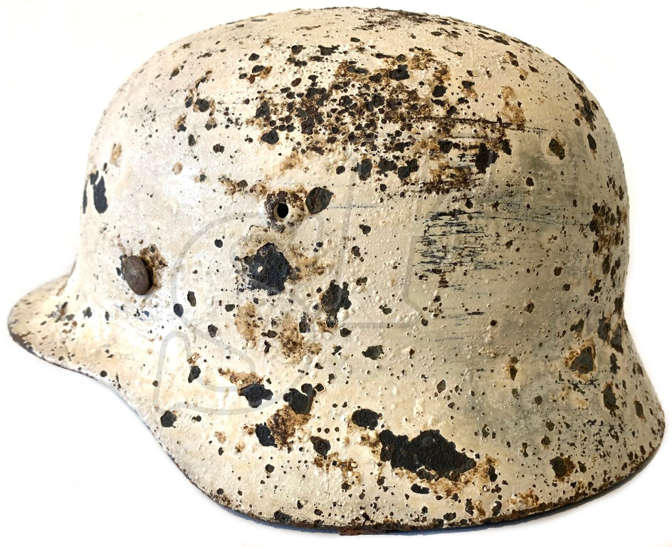Winter camo helmet M35 / from Stalingrad