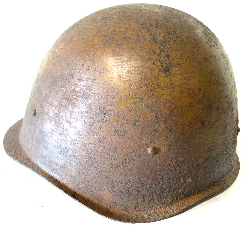 Soviet helmet SSh-40 / from Stalingrad