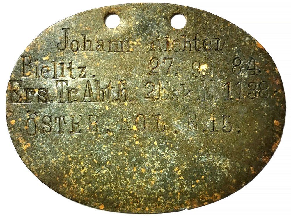 German Dogtag "Johann.Richter" / from Konigsberg