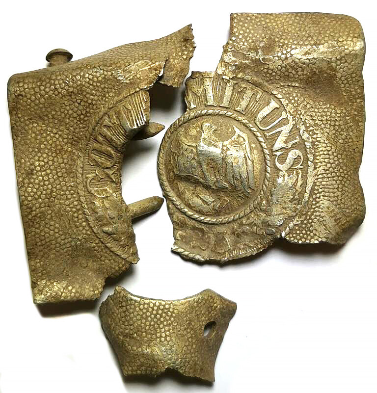 Aluminum Wehrmacht belt buckle “Gott mit Uns” / from Belgorod