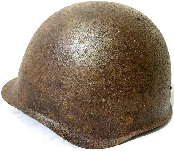 Soviet helmet SSh40 / from Stalingrad