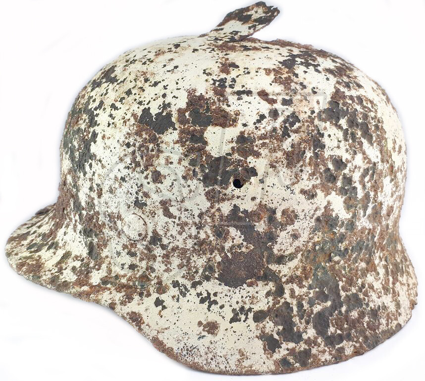 Winter camo helmet М40 / from Stalingrad