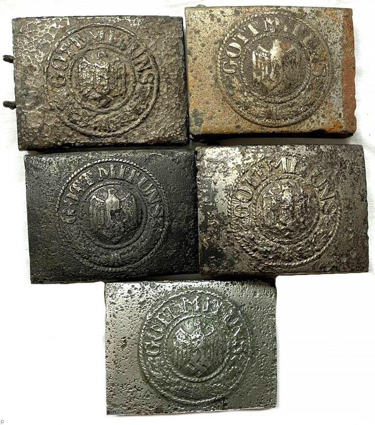Set of Wehrmacht belt buckles / from Stalingrad