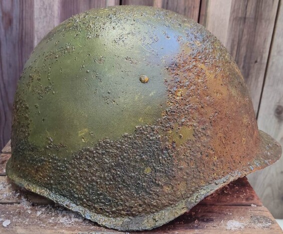 Soviet helmet SSh39 / from Smolensk