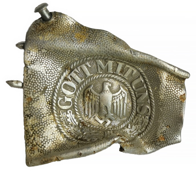 Wehrmacht belt buckle "Gott mit Uns" / from Stalingrad