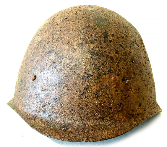 Soviet helmet SSh40 / from Leningrad
