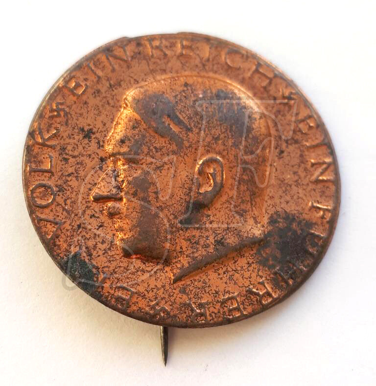 Hitler Head Election Lapel Pin