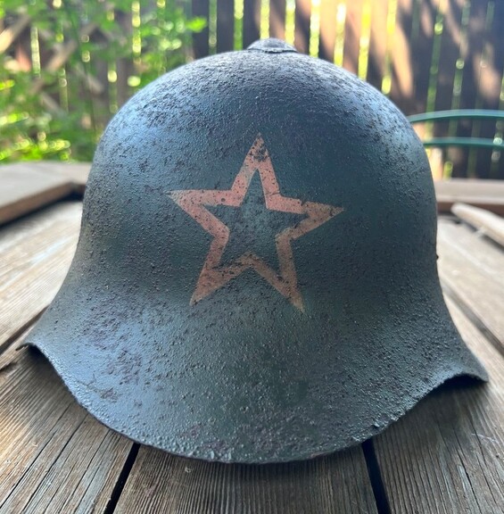 Soviet helmet SSh36 / from Smolensk