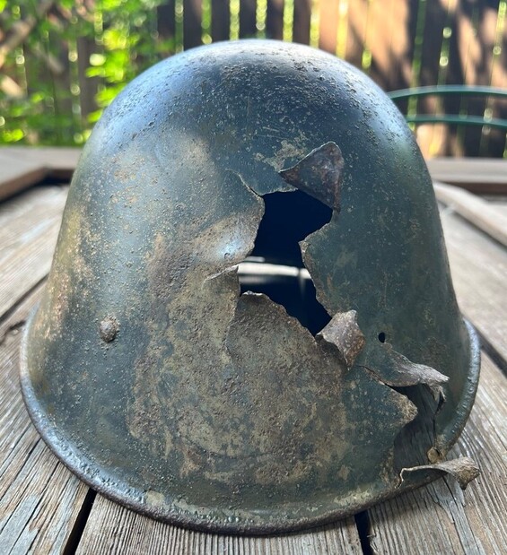 Romanian helmet / from Stalingrad