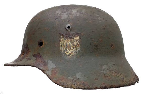 Wehrmacht helmet M35 DD / from Stalingrad