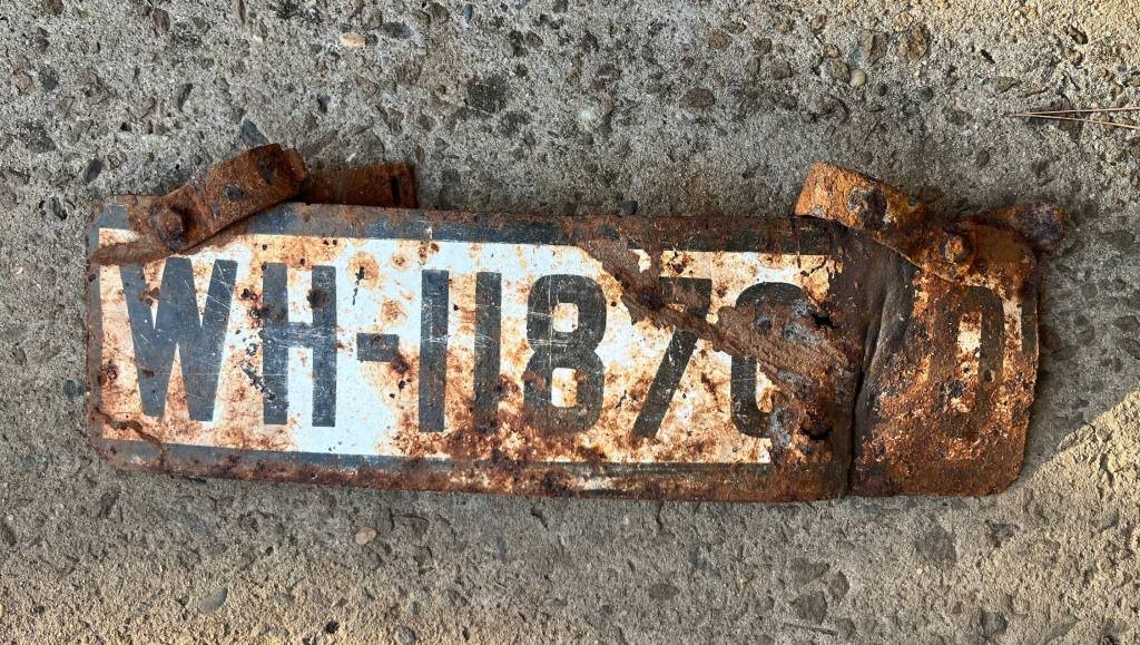 WWII German Wehrmacht Front License Plate