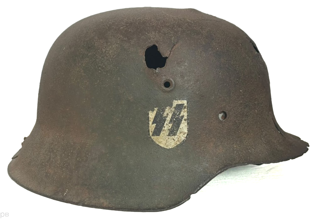 Restored German helmet M42, Waffen SS