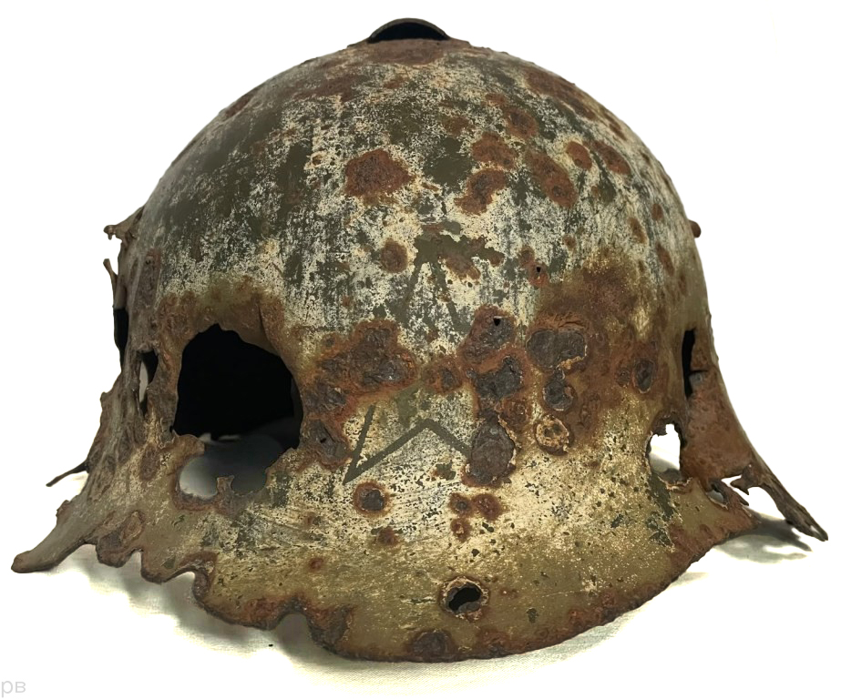 Winter camo Soviet helmet SSH36
