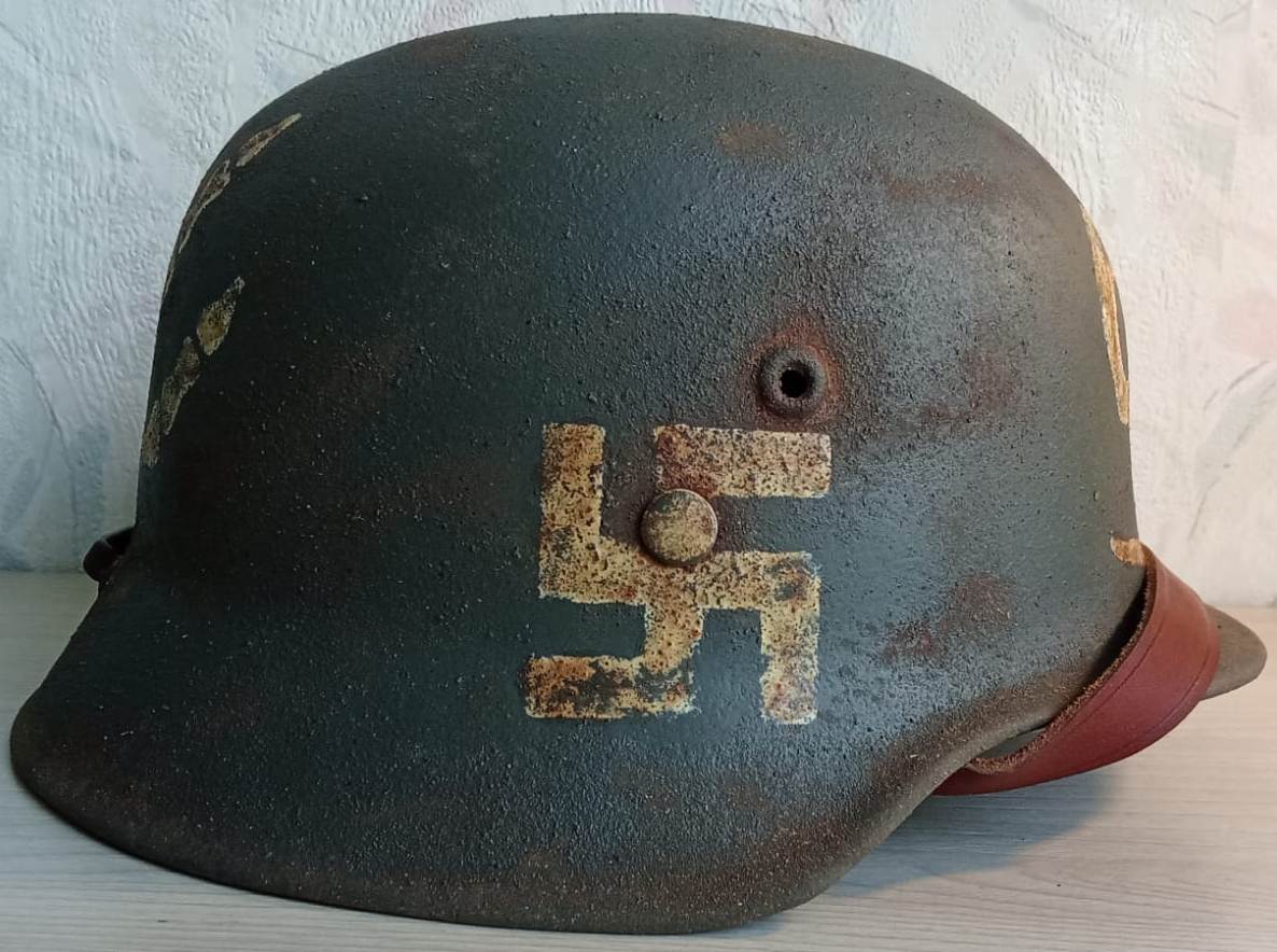 Restored Hungarian M37 Steel Helmet