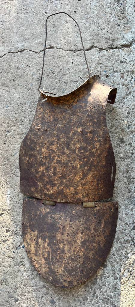 WWII Soviet Body Armor SN-42 Steel Breastplate / from Stalingrad